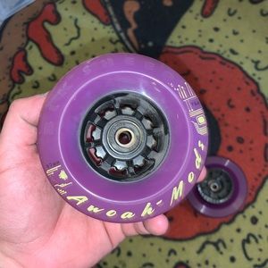 Awoah longboard Wheels Cosmic Purple 97mm (x5)/gear molds(x2) for DIY EBOARD
